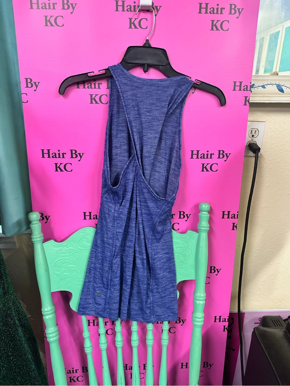 lululemon athletica Heathered Blue Racerback Tank